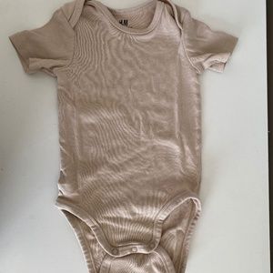 2 Beige/ Brown 12 month onesies
